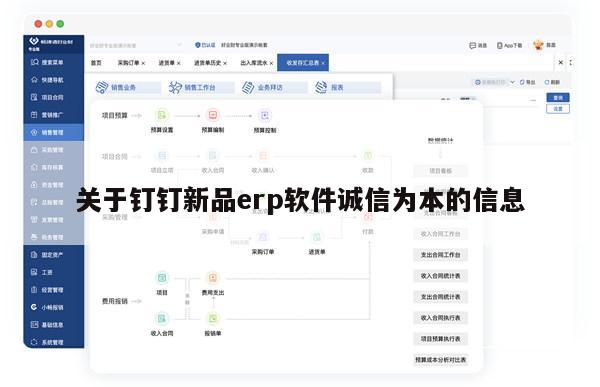 关于钉钉新品erp软件诚信为本的信息