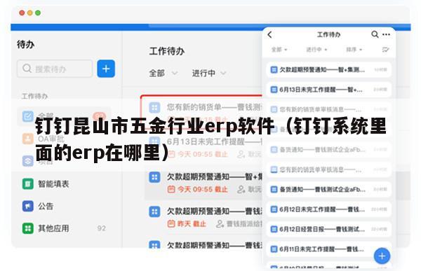 钉钉昆山市五金行业erp软件（钉钉系统里面的erp在哪里）