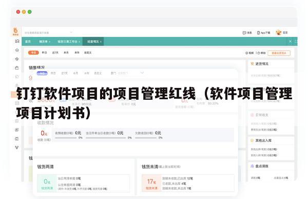钉钉软件项目的项目管理红线（软件项目管理项目计划书）