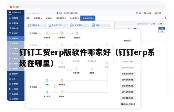 钉钉工贸erp版软件哪家好（钉钉erp系统在哪里）