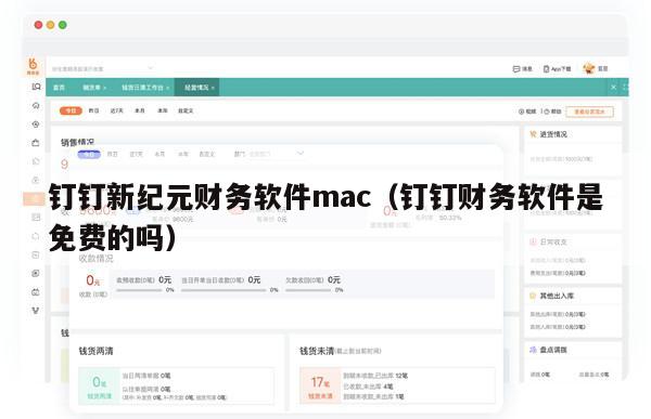 钉钉新纪元财务软件mac（钉钉财务软件是免费的吗）