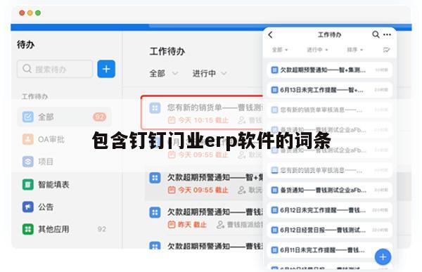包含钉钉门业erp软件的词条