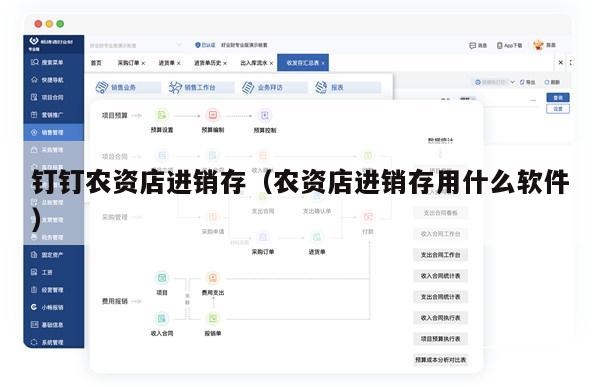 钉钉农资店进销存（农资店进销存用什么软件）
