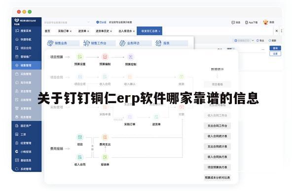 关于钉钉铜仁erp软件哪家靠谱的信息