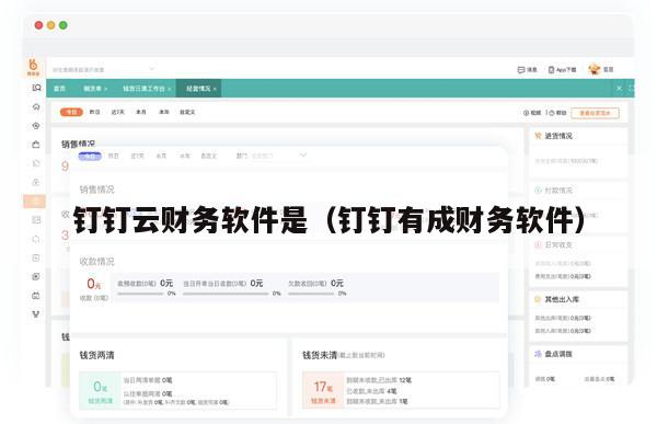 钉钉云财务软件是（钉钉有成财务软件）