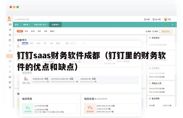 钉钉saas财务软件成都（钉钉里的财务软件的优点和缺点）