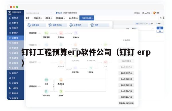 钉钉工程预算erp软件公司（钉钉 erp）