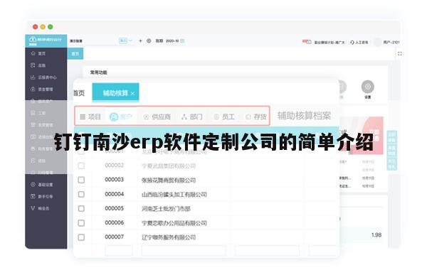 钉钉南沙erp软件定制公司的简单介绍