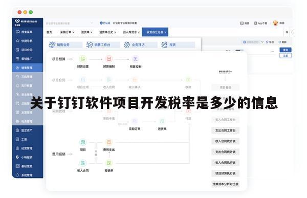 关于钉钉软件项目开发税率是多少的信息