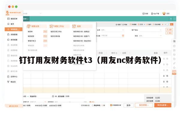 钉钉用友财务软件t3（用友nc财务软件）