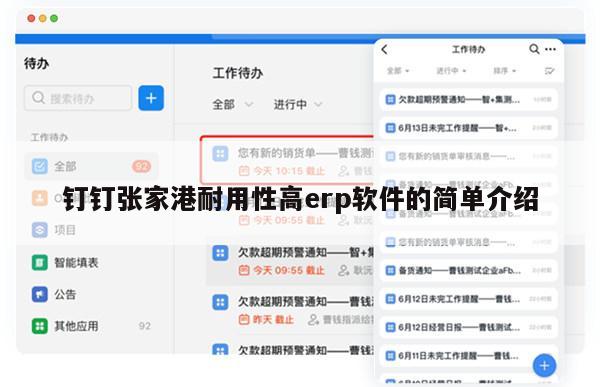 钉钉张家港耐用性高erp软件的简单介绍