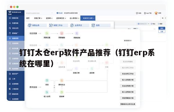钉钉太仓erp软件产品推荐（钉钉erp系统在哪里）