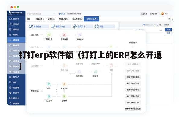 钉钉erp软件额（钉钉上的ERP怎么开通）