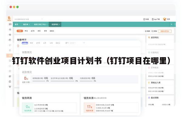 钉钉软件创业项目计划书（钉钉项目在哪里）