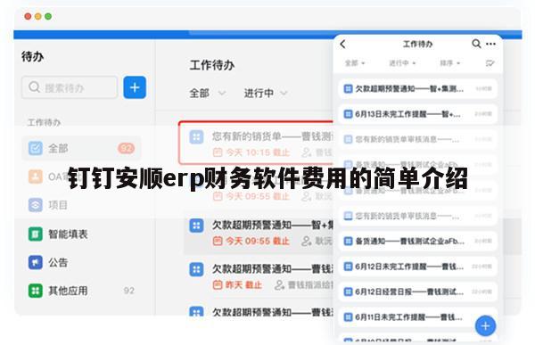 钉钉安顺erp财务软件费用的简单介绍