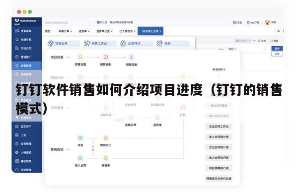 钉钉软件销售如何介绍项目进度（钉钉的销售模式）