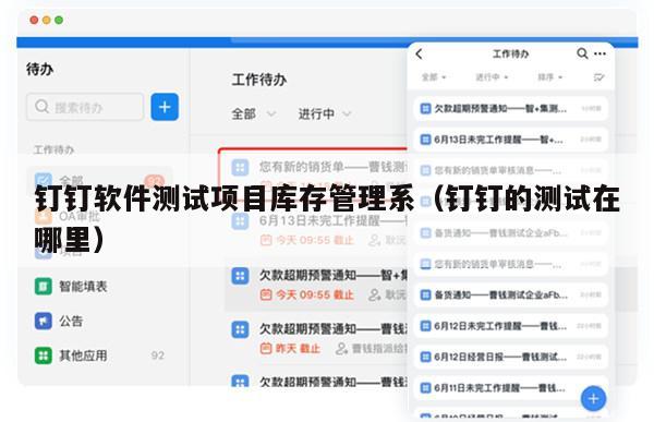 钉钉软件测试项目库存管理系（钉钉的测试在哪里）