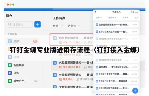 钉钉金蝶专业版进销存流程（钉钉接入金蝶）
