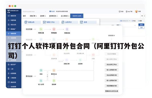 钉钉个人软件项目外包合同（阿里钉钉外包公司）