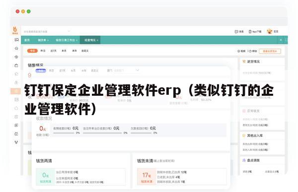 钉钉保定企业管理软件erp（类似钉钉的企业管理软件）