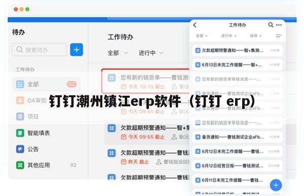 钉钉潮州镇江erp软件（钉钉 erp）