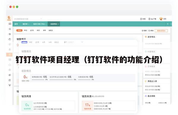 钉钉软件项目经理（钉钉软件的功能介绍）