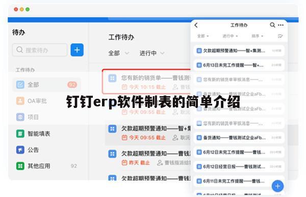 钉钉erp软件制表的简单介绍