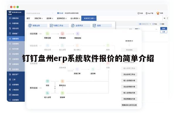 钉钉盘州erp系统软件报价的简单介绍