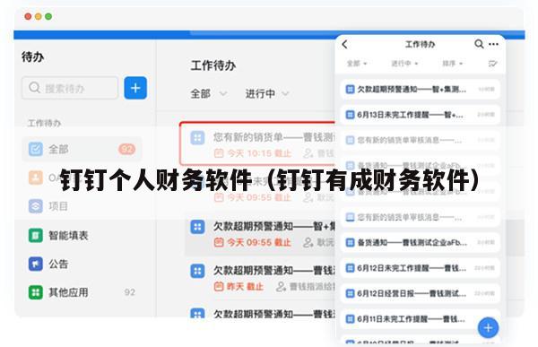 钉钉个人财务软件（钉钉有成财务软件）