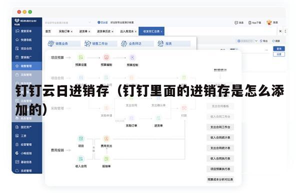 钉钉云日进销存（钉钉里面的进销存是怎么添加的）