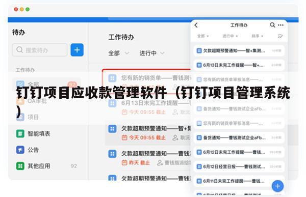 钉钉项目应收款管理软件（钉钉项目管理系统）