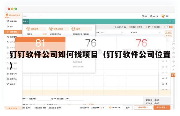 钉钉软件公司如何找项目（钉钉软件公司位置）