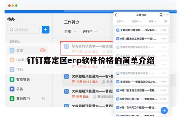 钉钉嘉定区erp软件价格的简单介绍