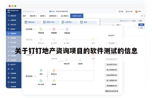 关于钉钉地产资询项目的软件测试的信息