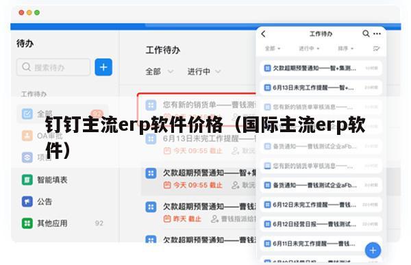 钉钉主流erp软件价格（国际主流erp软件）