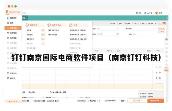 钉钉南京国际电商软件项目（南京钉钉科技）