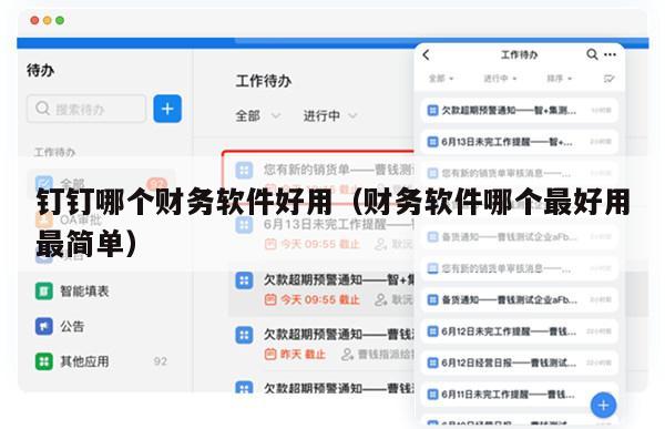 钉钉哪个财务软件好用（财务软件哪个最好用最简单）