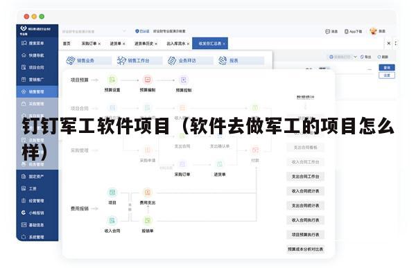 钉钉军工软件项目（软件去做军工的项目怎么样）