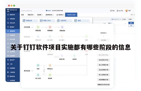 关于钉钉软件项目实施都有哪些阶段的信息