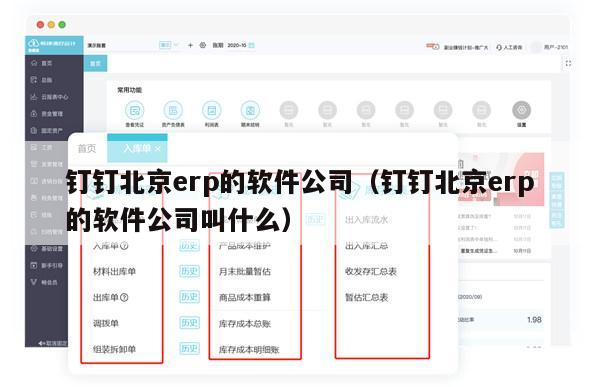 钉钉北京erp的软件公司（钉钉北京erp的软件公司叫什么）