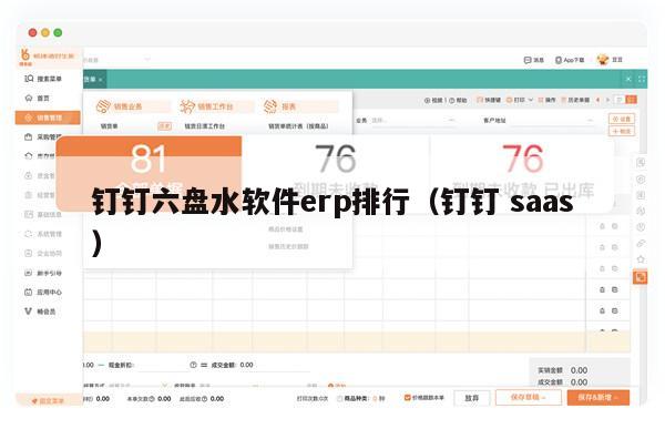 钉钉六盘水软件erp排行（钉钉 saas）