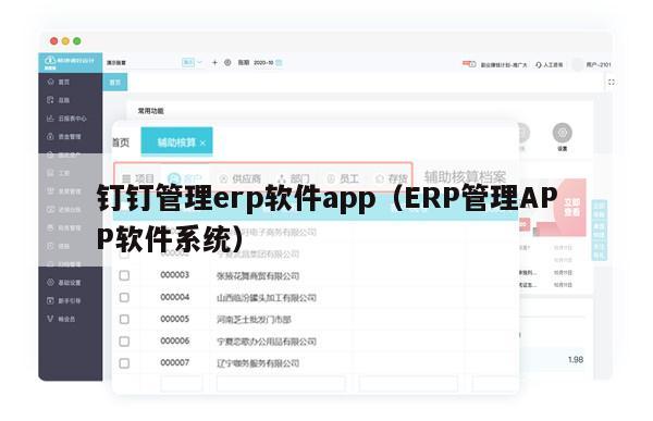 钉钉管理erp软件app（ERP管理APP软件系统）