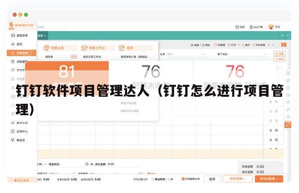 钉钉软件项目管理达人（钉钉怎么进行项目管理）
