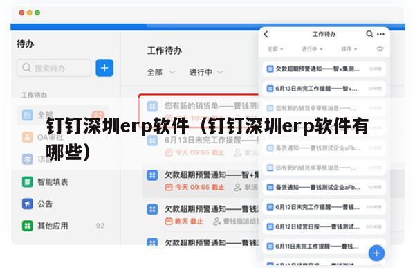 钉钉深圳erp软件（钉钉深圳erp软件有哪些）