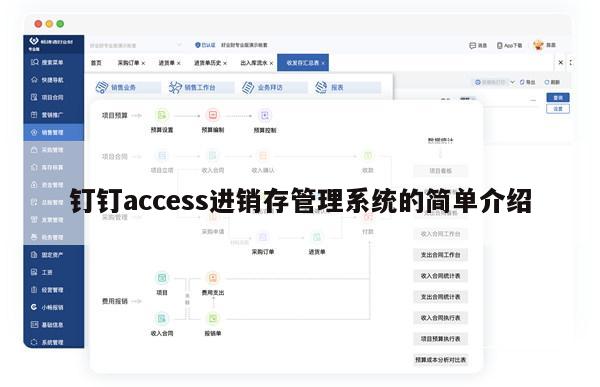 钉钉access进销存管理系统的简单介绍