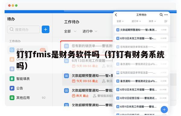 钉钉fmis是财务软件吗（钉钉有财务系统吗）