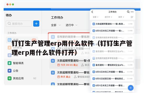 钉钉生产管理erp用什么软件（钉钉生产管理erp用什么软件打开）