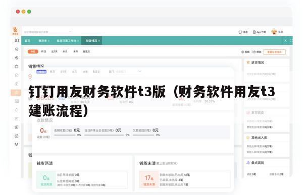 钉钉用友财务软件t3版（财务软件用友t3建账流程）