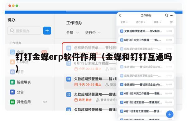 钉钉金蝶erp软件作用（金蝶和钉钉互通吗）