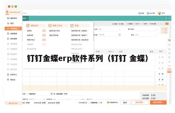 钉钉金蝶erp软件系列（钉钉 金蝶）